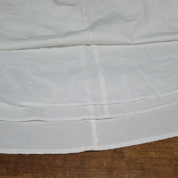 NWT {Zara} Oyster White Linen Cotton Blend Sleeveless Maxi Dress (Small) - Picture 7 of 12